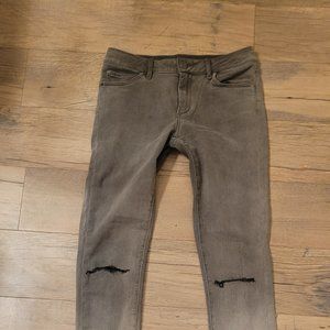 Articles Of Society Skinny Stretch Jeans  Distressed  27  Grayish Black